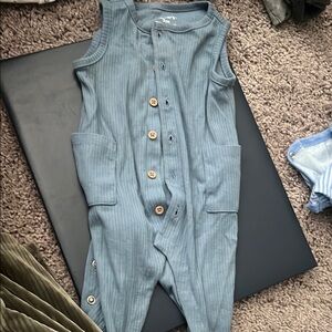 Blue Sleeveless Jumpsuit